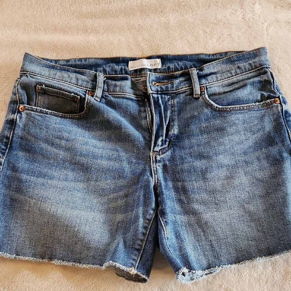 LOFT Classic Blue Denim Shorts